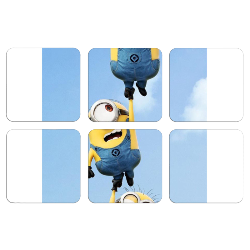 Магнитные фотопазлы 50 на 50 набор 6 штук 