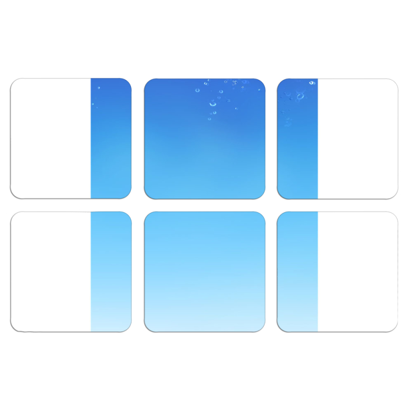 Магнитные фотопазлы 50 на 50 набор 6 штук 