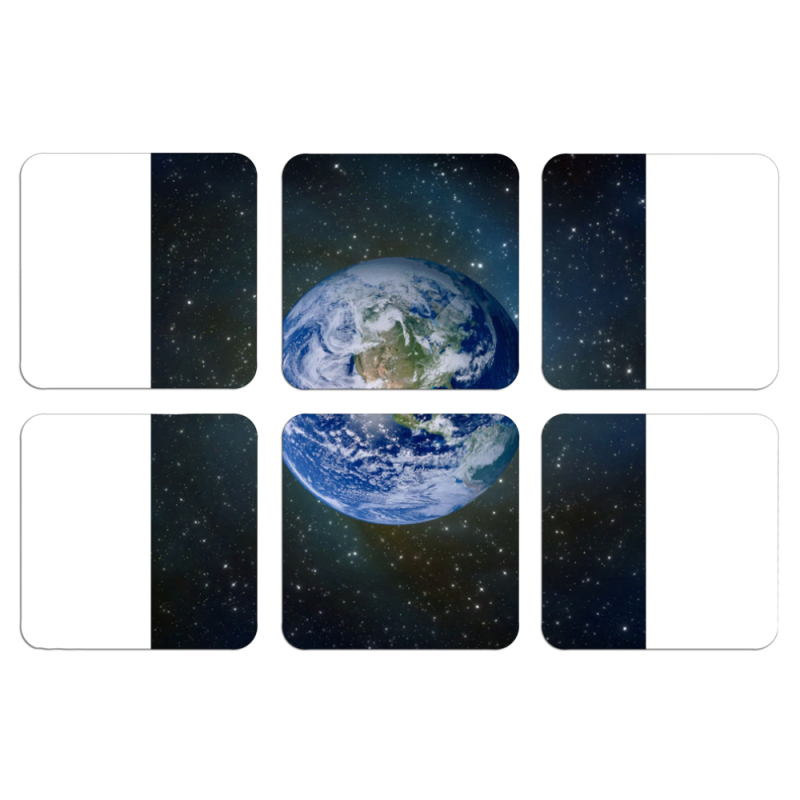 Магнитные фотопазлы 50 на 50 набор 6 штук 