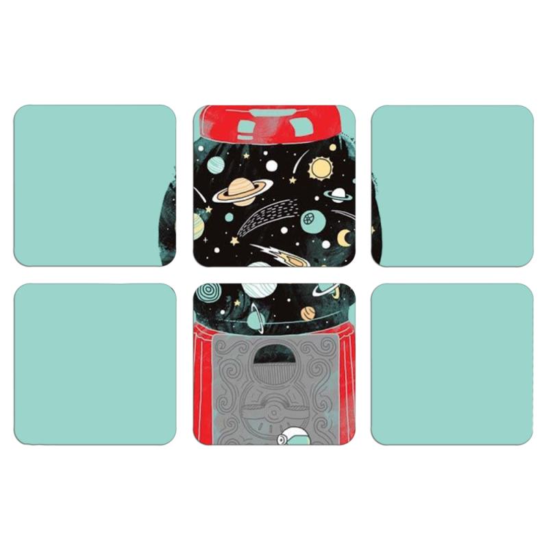 Магнитные фотопазлы 50 на 50 набор 6 штук 