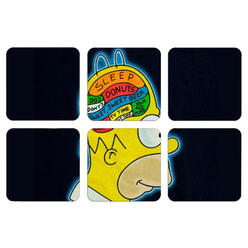 Магнитные фотопазлы 50 на 50 набор 6 штук 