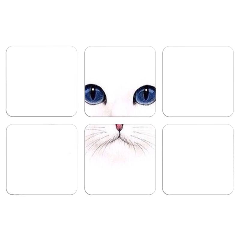 Магнитные фотопазлы 50 на 50 набор 6 штук 