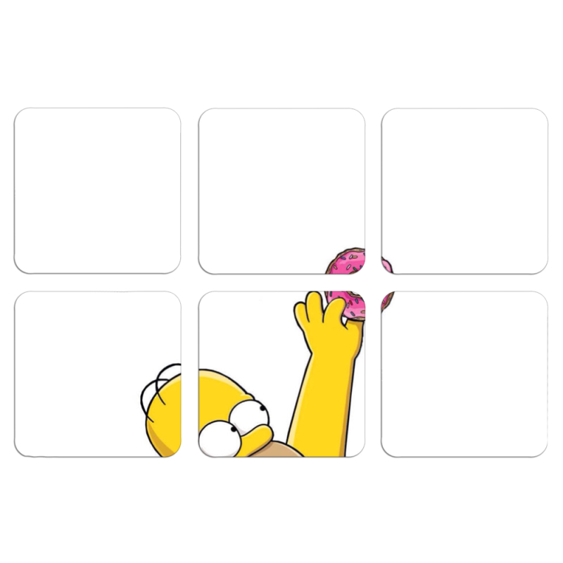 Магнитные фотопазлы 50 на 50 набор 6 штук 