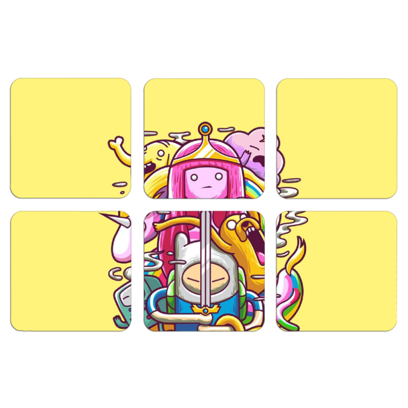 Магнитные фотопазлы 50 на 50 набор 6 штук 