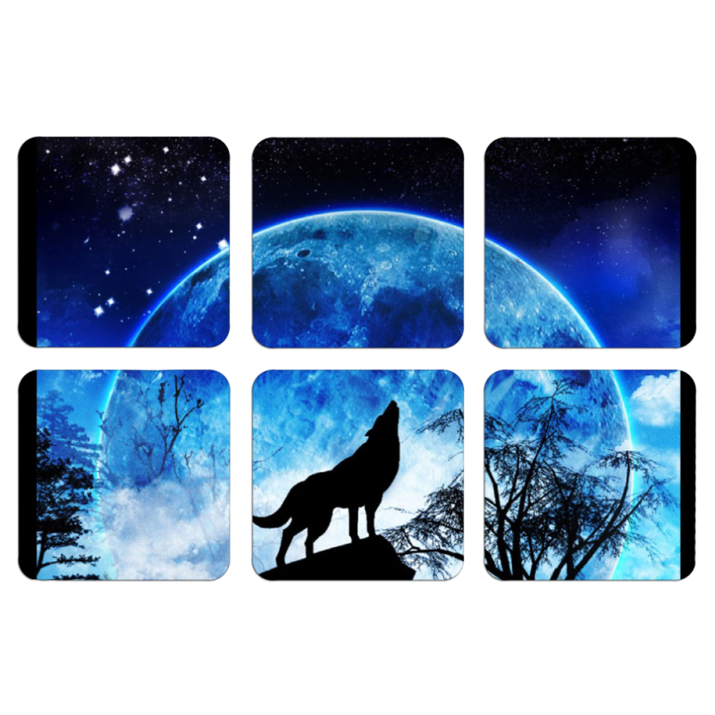 Магнитные фотопазлы 50 на 50 набор 6 штук 