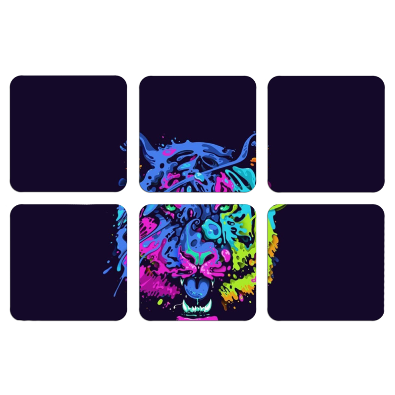 Магнитные фотопазлы 50 на 50 набор 6 штук 