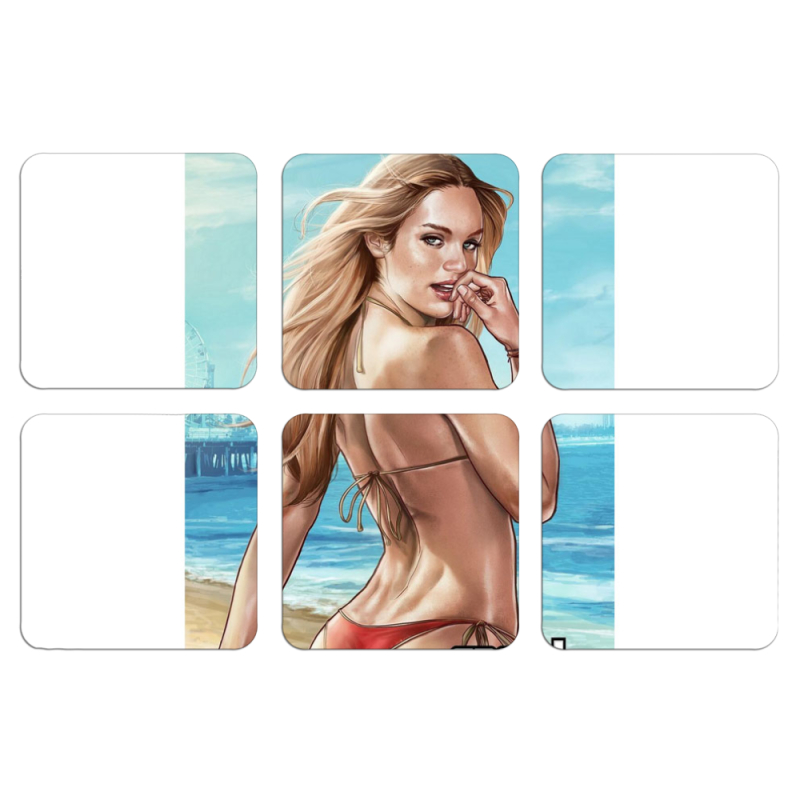 Магнитные фотопазлы 50 на 50 набор 6 штук 