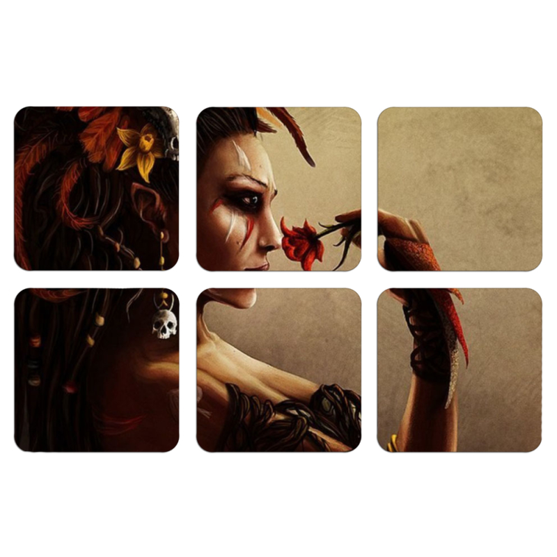 Магнитные фотопазлы 50 на 50 набор 6 штук 