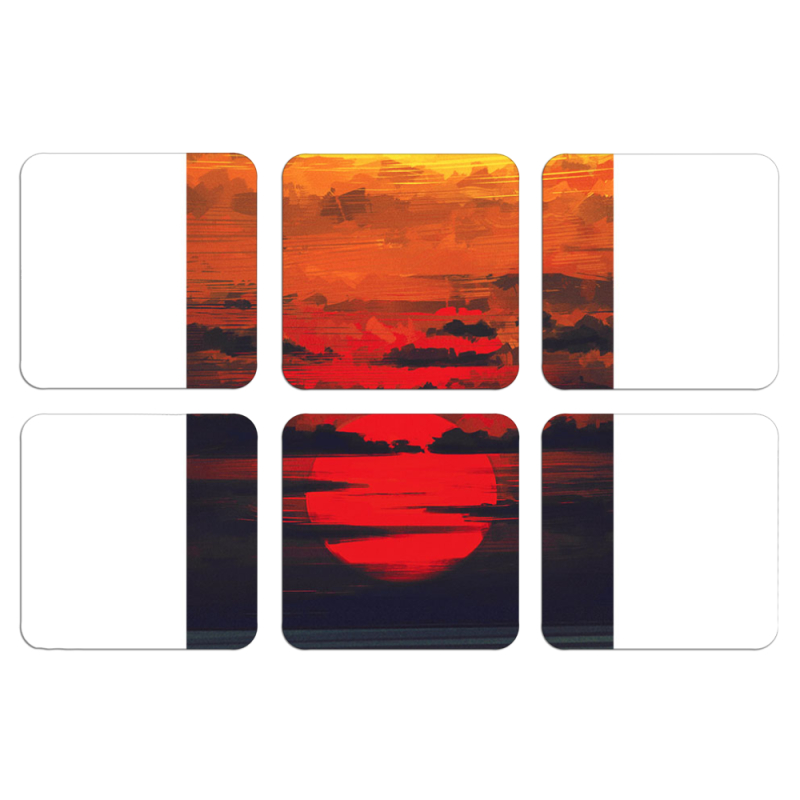 Магнитные фотопазлы 50 на 50 набор 6 штук Calm Before the Storm