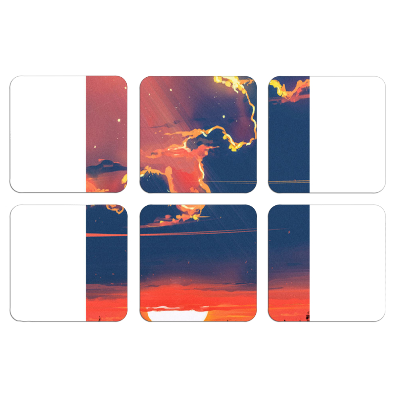 Магнитные фотопазлы 50 на 50 набор 6 штук Twilight