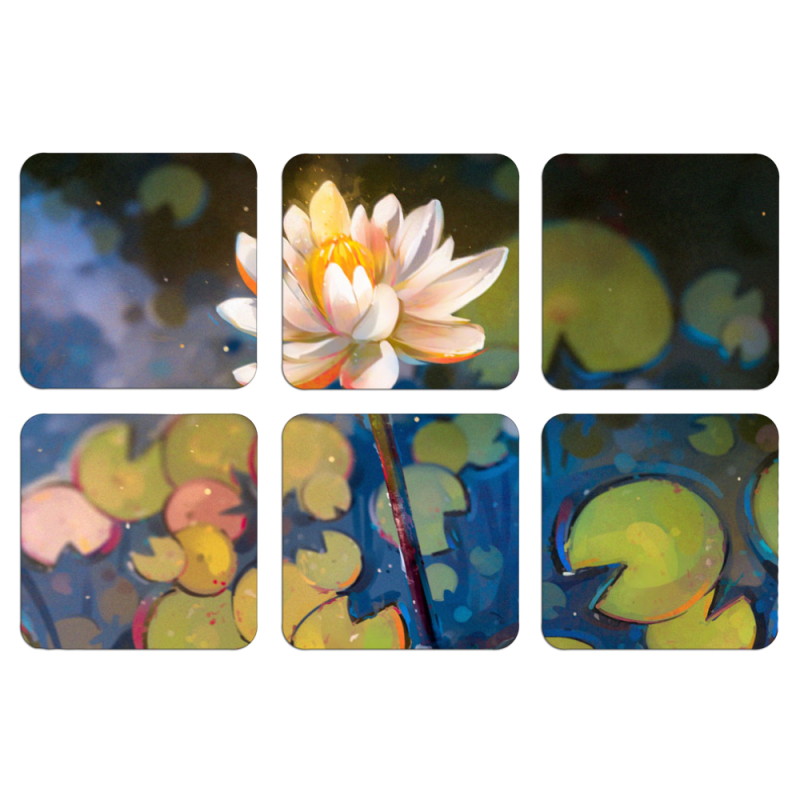 Магнитные фотопазлы 50 на 50 набор 6 штук Waterlily