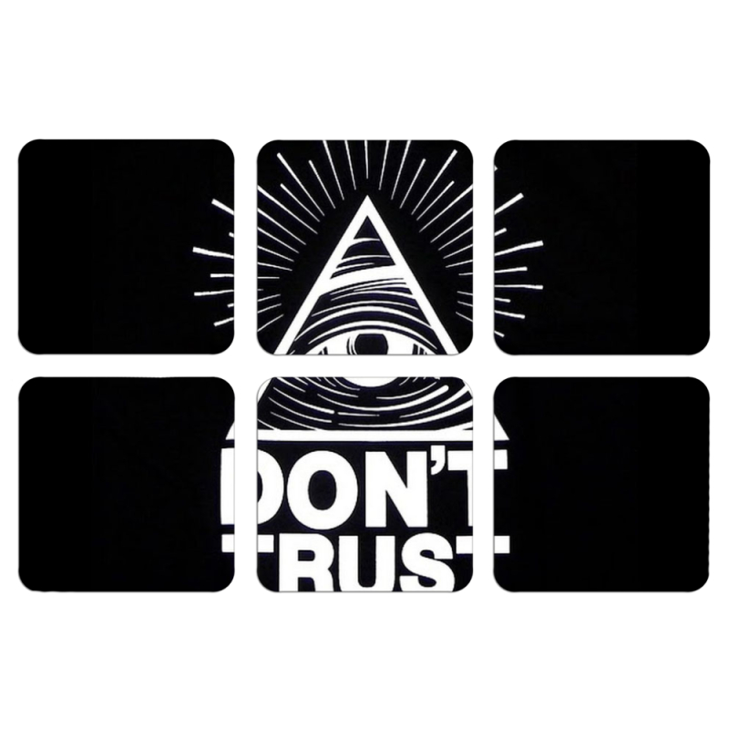 Магнитные фотопазлы 50 на 50 набор 6 штук Dont Trust Anyone