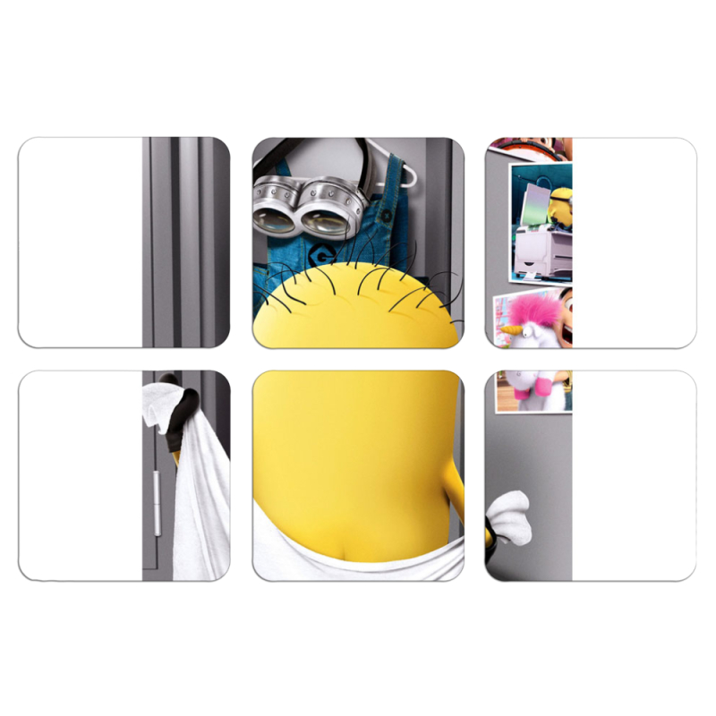 Магнитные фотопазлы 50 на 50 набор 6 штук 