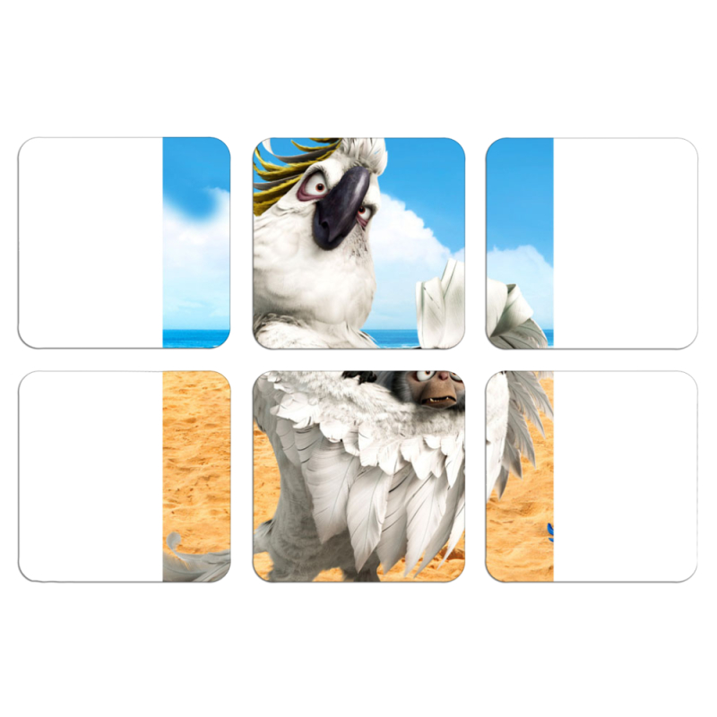 Магнитные фотопазлы 50 на 50 набор 6 штук 