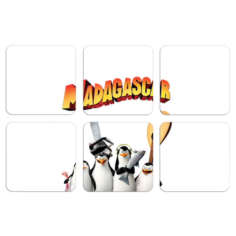 Магнитные фотопазлы 50 на 50 набор 6 штук 