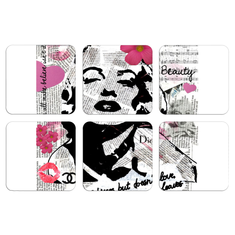 Магнитные фотопазлы 50 на 50 набор 6 штук 