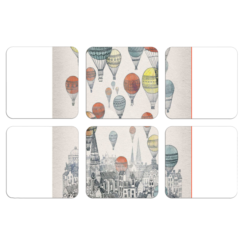 Магнитные фотопазлы 50 на 50 набор 6 штук 