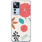 Чехол BoxFace Xiaomi 12T / 12T Pro Line Flowers