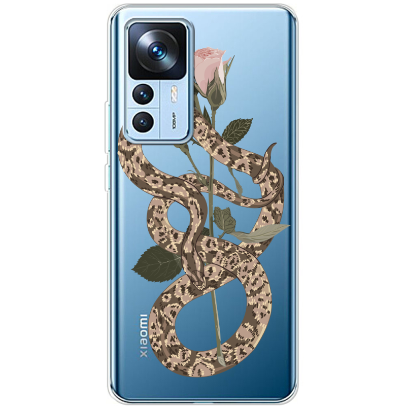 Прозрачный чехол BoxFace Xiaomi 12T / 12T Pro Glamor Snake