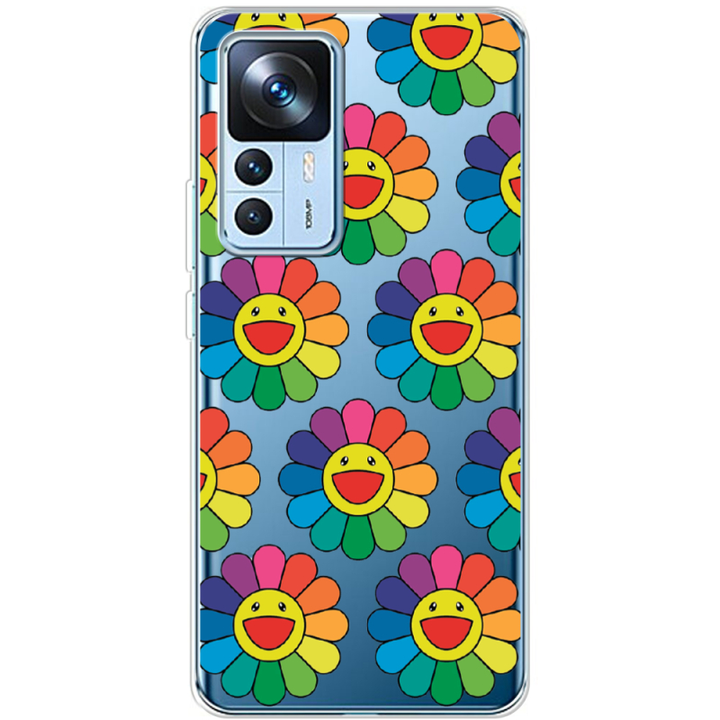 Прозрачный чехол BoxFace Xiaomi 12T / 12T Pro Hippie Flowers