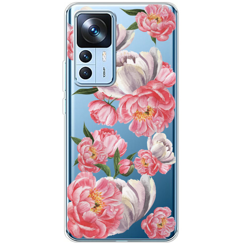 Прозрачный чехол BoxFace Xiaomi 12T / 12T Pro Peony Watercolor Style