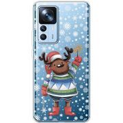 Прозрачный чехол BoxFace Xiaomi 12T / 12T Pro Christmas Deer with Snow
