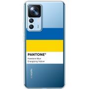 Прозрачный чехол BoxFace Xiaomi 12T / 12T Pro Pantone вільний синій