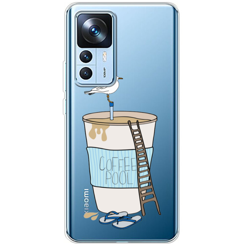 Прозрачный чехол BoxFace Xiaomi 12T / 12T Pro Segull in Cofee Pool