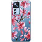 Прозрачный чехол BoxFace Xiaomi 12T / 12T Pro Pink Magnolia