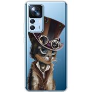 Прозрачный чехол BoxFace Xiaomi 12T / 12T Pro Steampunk Cat