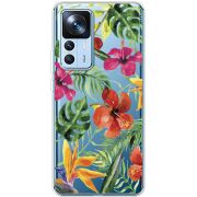 Прозрачный чехол BoxFace Xiaomi 12T / 12T Pro Tropical Flowers