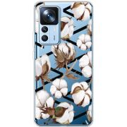 Прозрачный чехол BoxFace Xiaomi 12T / 12T Pro Cotton flowers