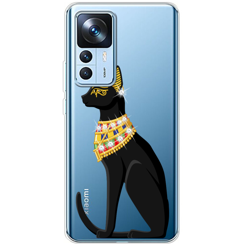 Чехол BoxFace со стразами Xiaomi 12T / 12T Pro Egipet Cat