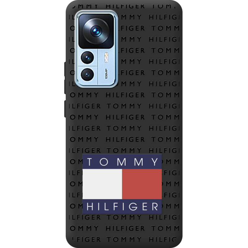 Черный чехол BoxFace Xiaomi 12T / 12T Pro Tommy Print