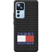 Черный чехол BoxFace Xiaomi 12T / 12T Pro Tommy Print