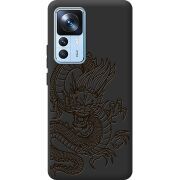 Черный чехол BoxFace Xiaomi 12T / 12T Pro Chinese Dragon