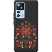 Черный чехол BoxFace Xiaomi 12T / 12T Pro Ukrainian Ornament