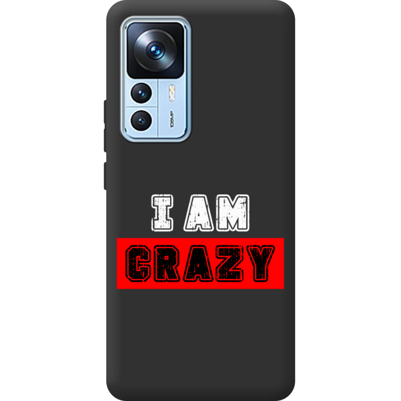 Черный чехол BoxFace Xiaomi 12T / 12T Pro I'm Crazy