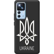 Черный чехол BoxFace Xiaomi 12T / 12T Pro Тризуб монограмма ukraine
