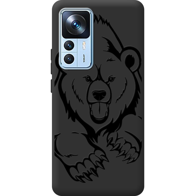 Черный чехол BoxFace Xiaomi 12T / 12T Pro Grizzly Bear