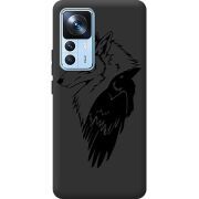 Черный чехол BoxFace Xiaomi 12T / 12T Pro Wolf and Raven