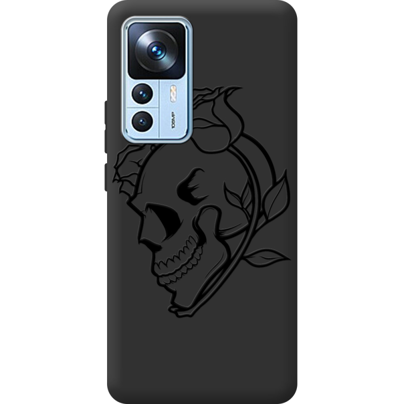 Черный чехол BoxFace Xiaomi 12T / 12T Pro Skull and Roses