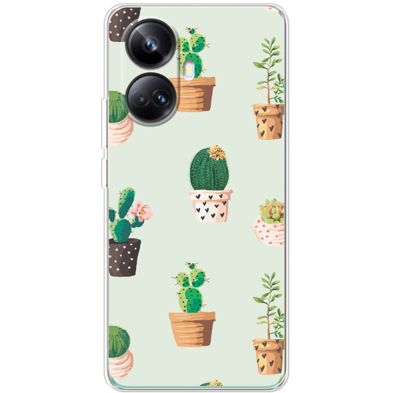 Чехол BoxFace Realme 10 Pro Plus L-green Cacti