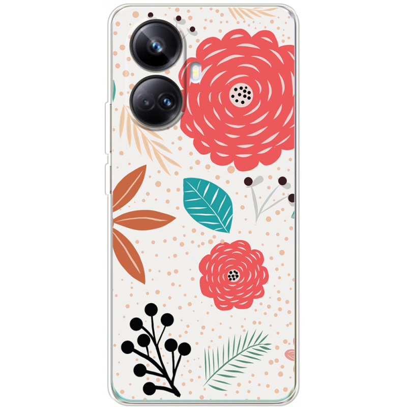 Чехол BoxFace Realme 10 Pro Plus Line Flowers