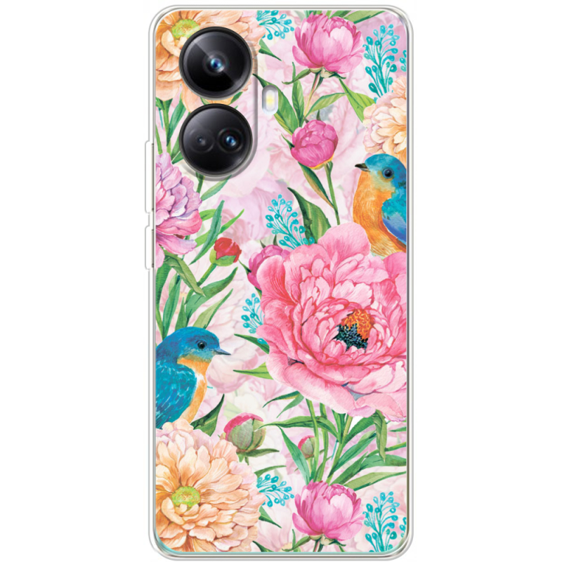 Чехол BoxFace Realme 10 Pro Plus Birds in Flowers