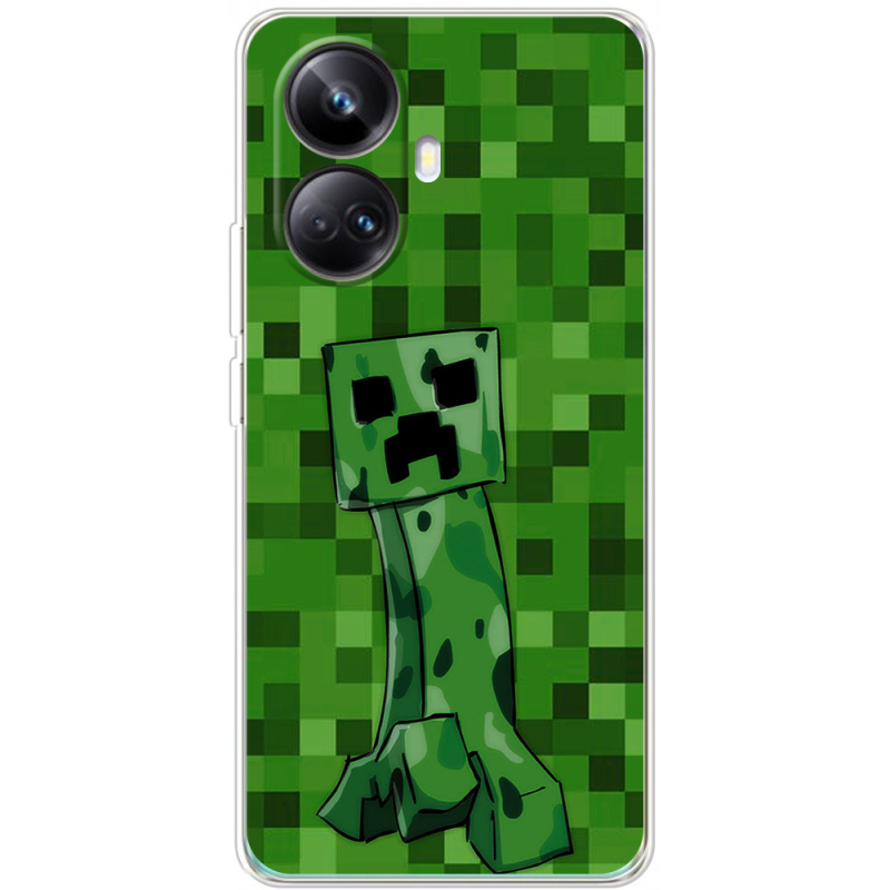 Чехол BoxFace Realme 10 Pro Plus Minecraft Creeper