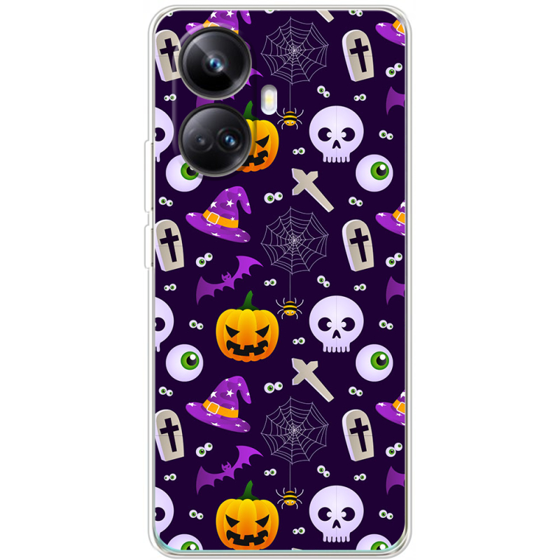 Чехол BoxFace Realme 10 Pro Plus Halloween Purple Mood