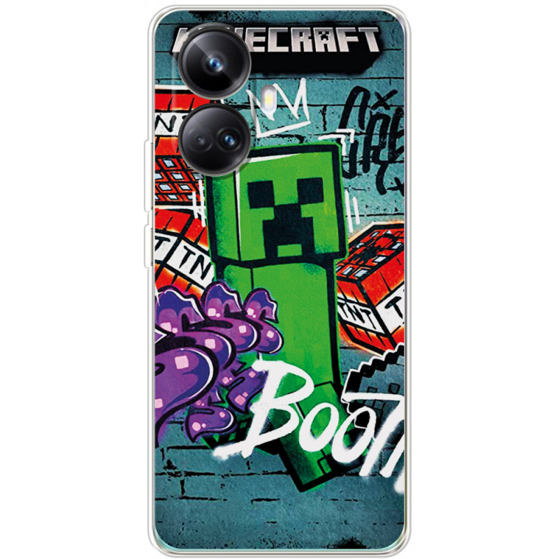 Чехол BoxFace Realme 10 Pro Plus Minecraft Graffiti