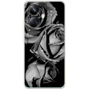 Чехол BoxFace Realme 10 Pro Plus Black and White Roses