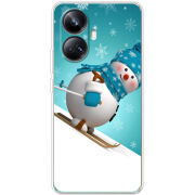 Чехол BoxFace Realme 10 Pro Plus Skier Snowman